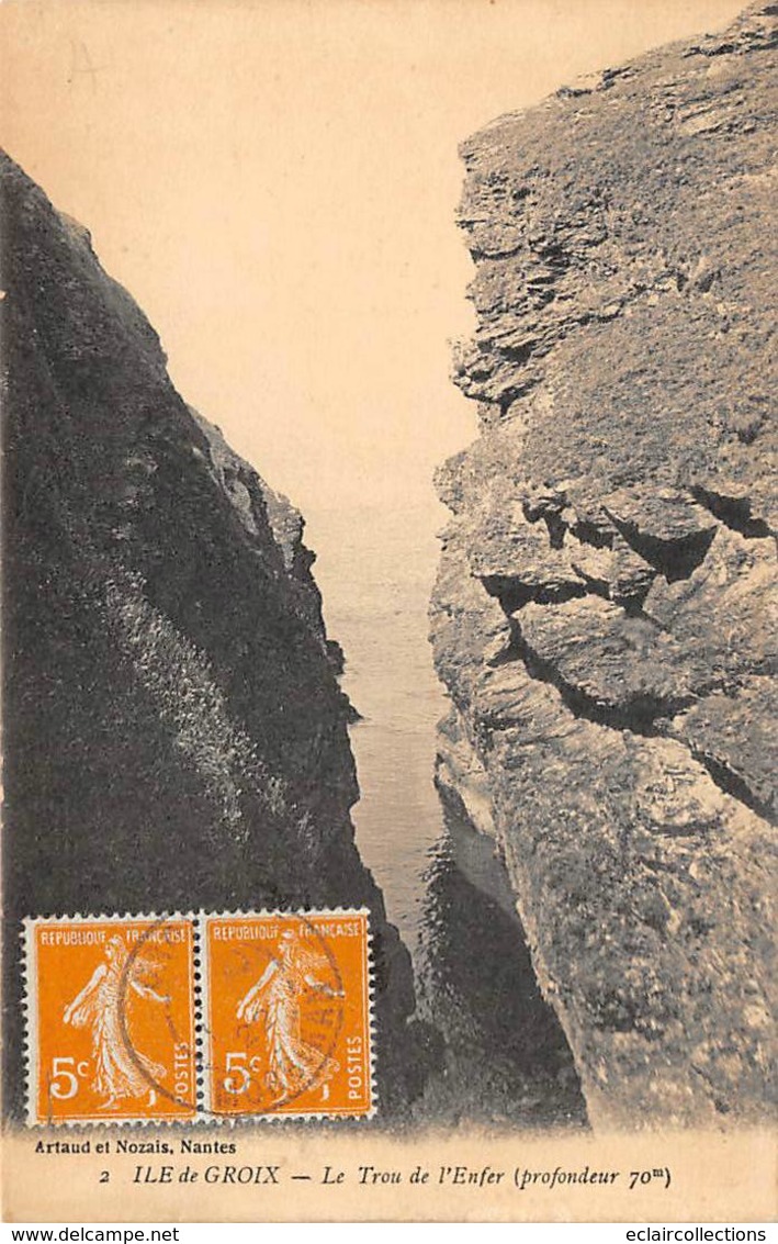 Ile De Groix         56          Le Trou De L'Enfer        (Voir Scan) - Ile Aux Moines