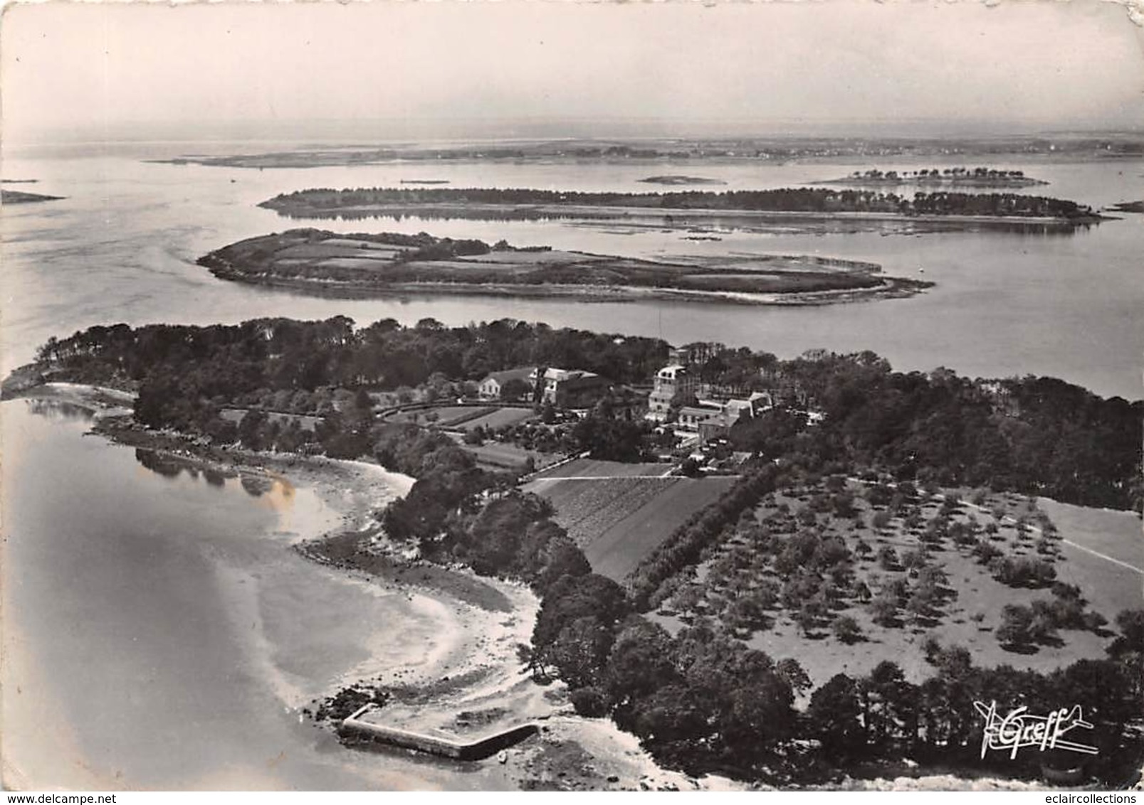 Ile De Berder       56          Une Vue Aérienne         (Voir Scan) - Ile Aux Moines