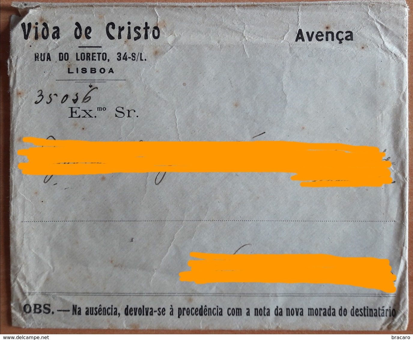 Portugal - Franchise / AVENÇA - COVER - Cancel: Vieira Do Minho - A VIDA DE CRISTO - Storia Postale