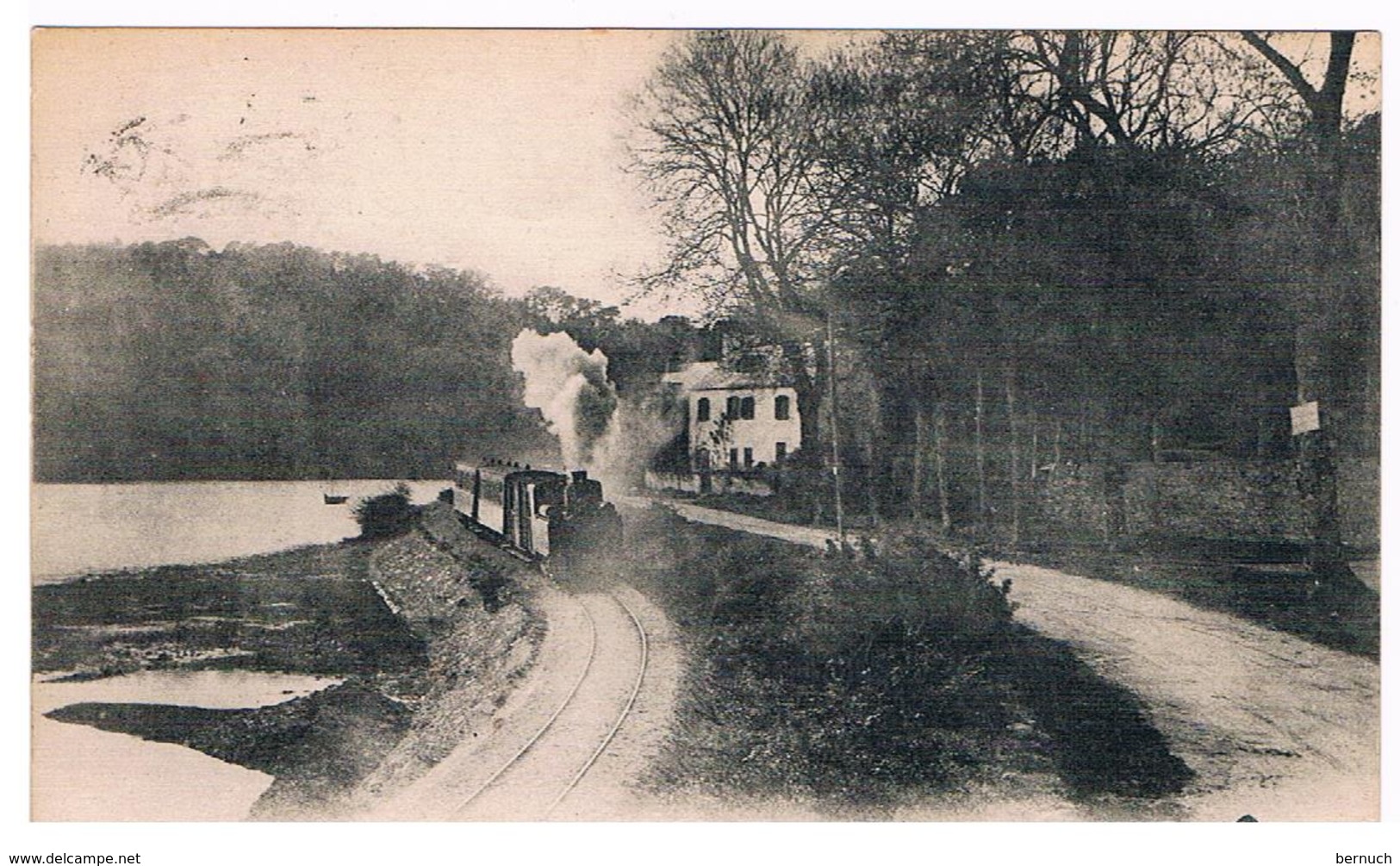 CPA MORLAIX Train Vapeur Au Dossen - Morlaix