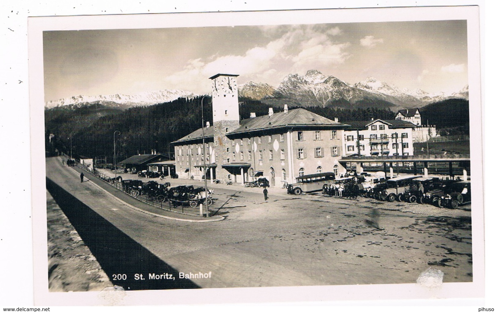 CH-5898  SANKT-MORITZ : Bahnhof - St. Moritz