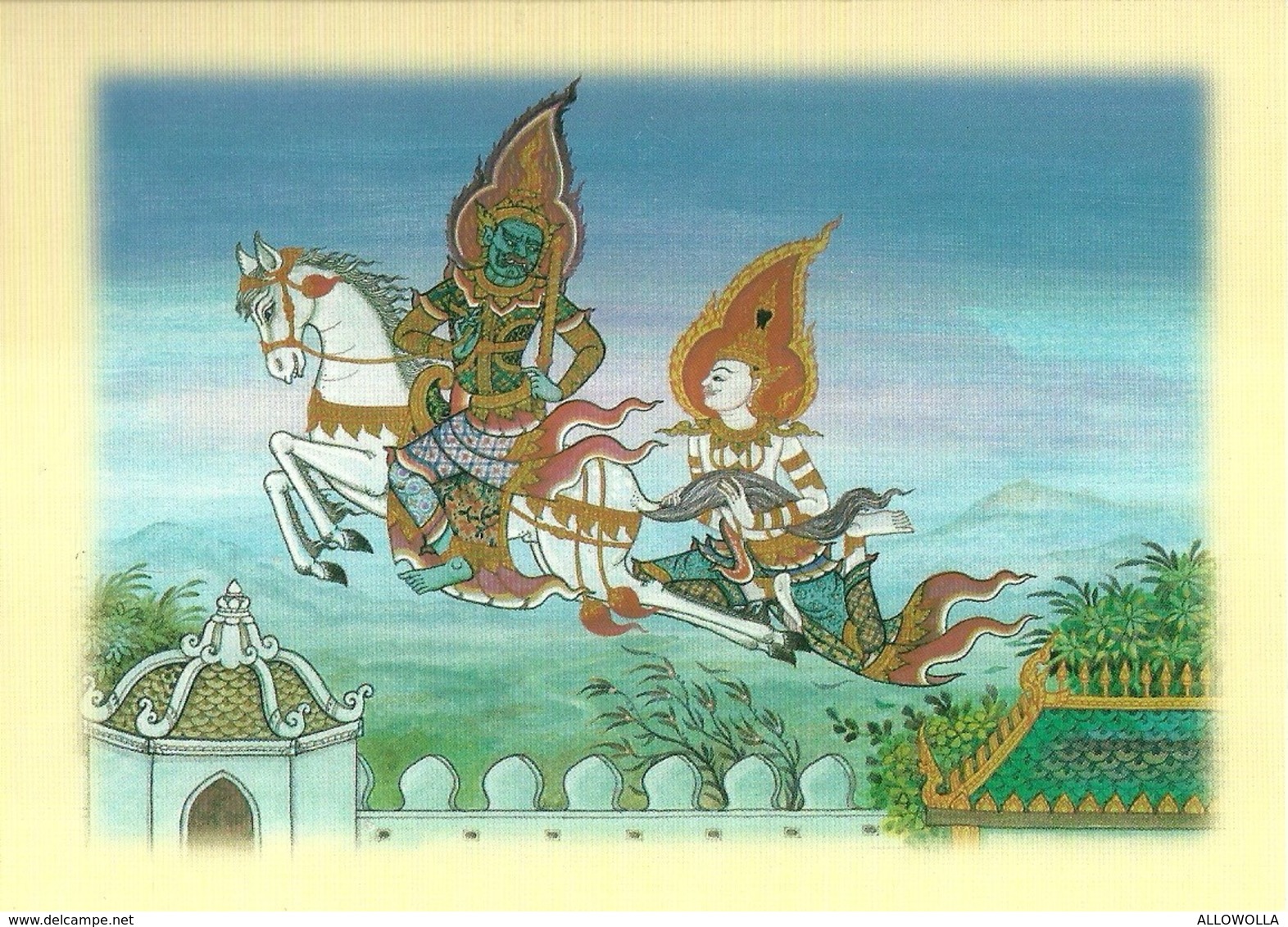 7309 " THAILAND VISAKHAPUJA DAY "- 4 THAILAND POSTCARD - Thaïlande