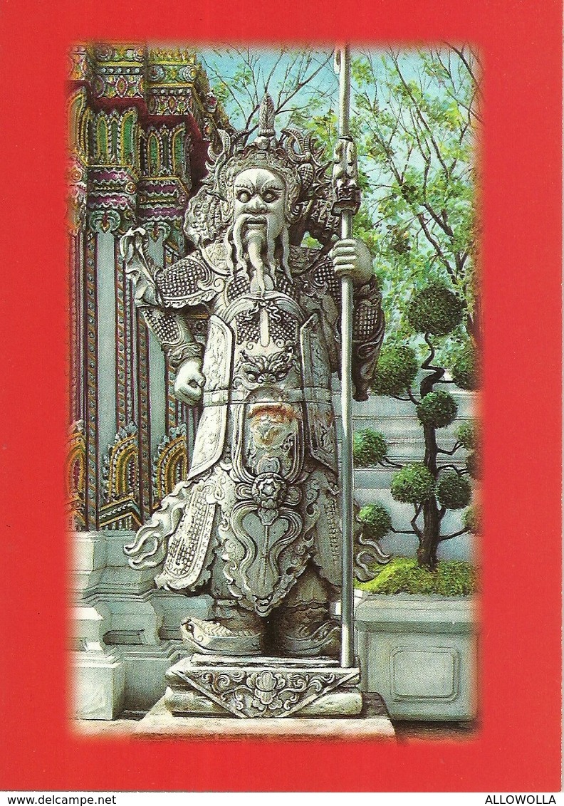 7310 " THAILAND CHINESE STONE STATUE "- 4 THAILAND POSTCARD - Thaïlande