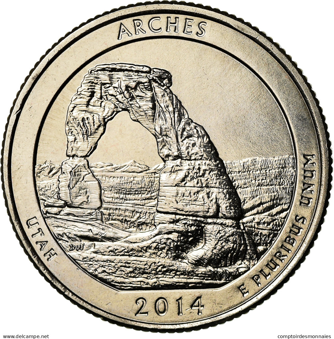 Monnaie, États-Unis, Utah, Quarter, 2014, Philadelphie, SPL, Copper-Nickel Clad - 2010-...: National Parks