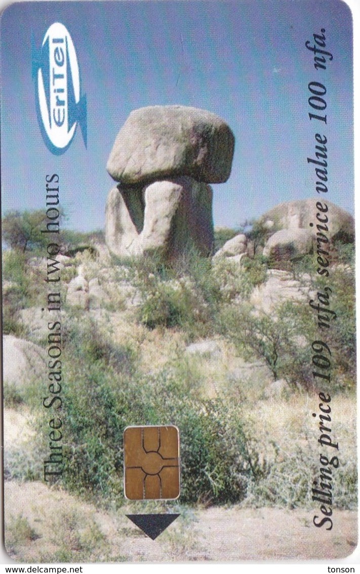 Eritrea, ER-ERI-0013A, Three Seasons In Two Hours - The Rock (New Logo), 2 Scans.   GEM5 (Black) - Erythrée