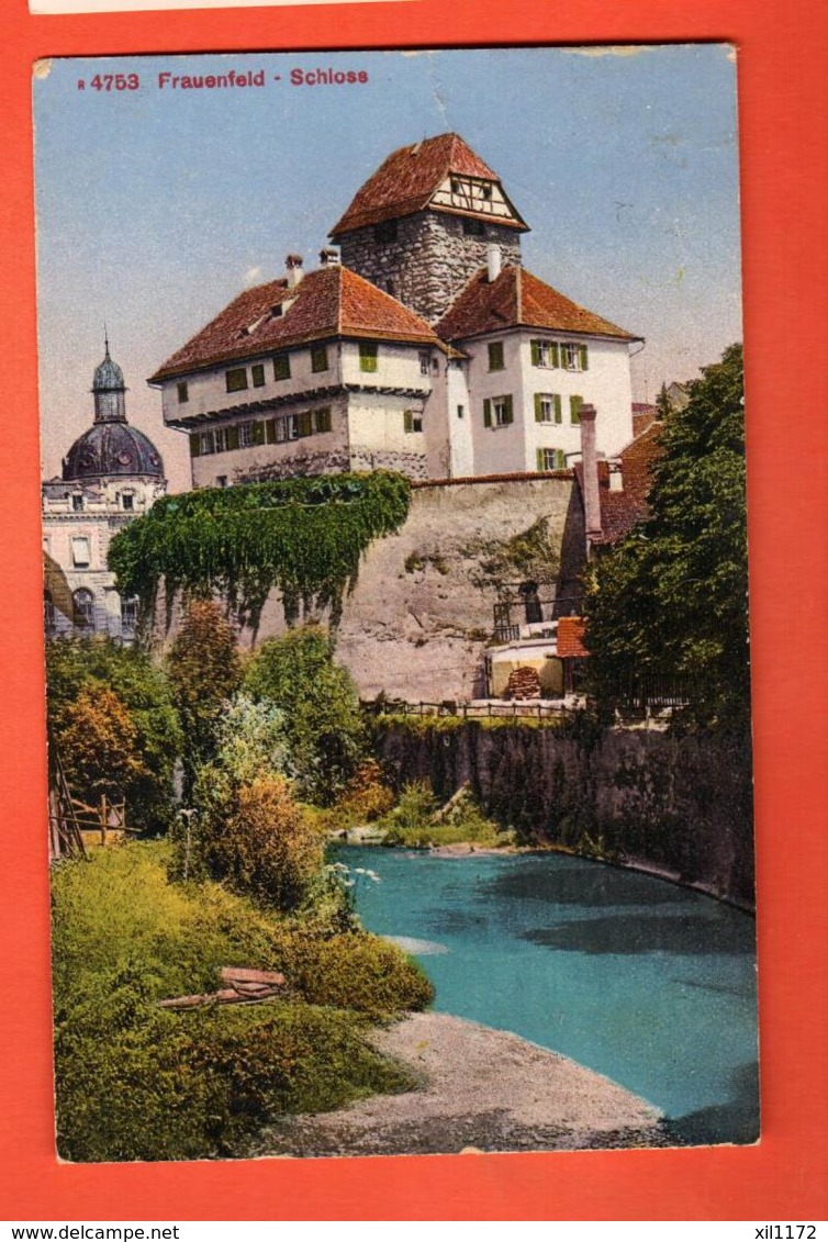 DJP-25  Frauenfeld Schloss Feldpost Stempel Militärpost Frauenfeld Nach Vaulion - Frauenfeld