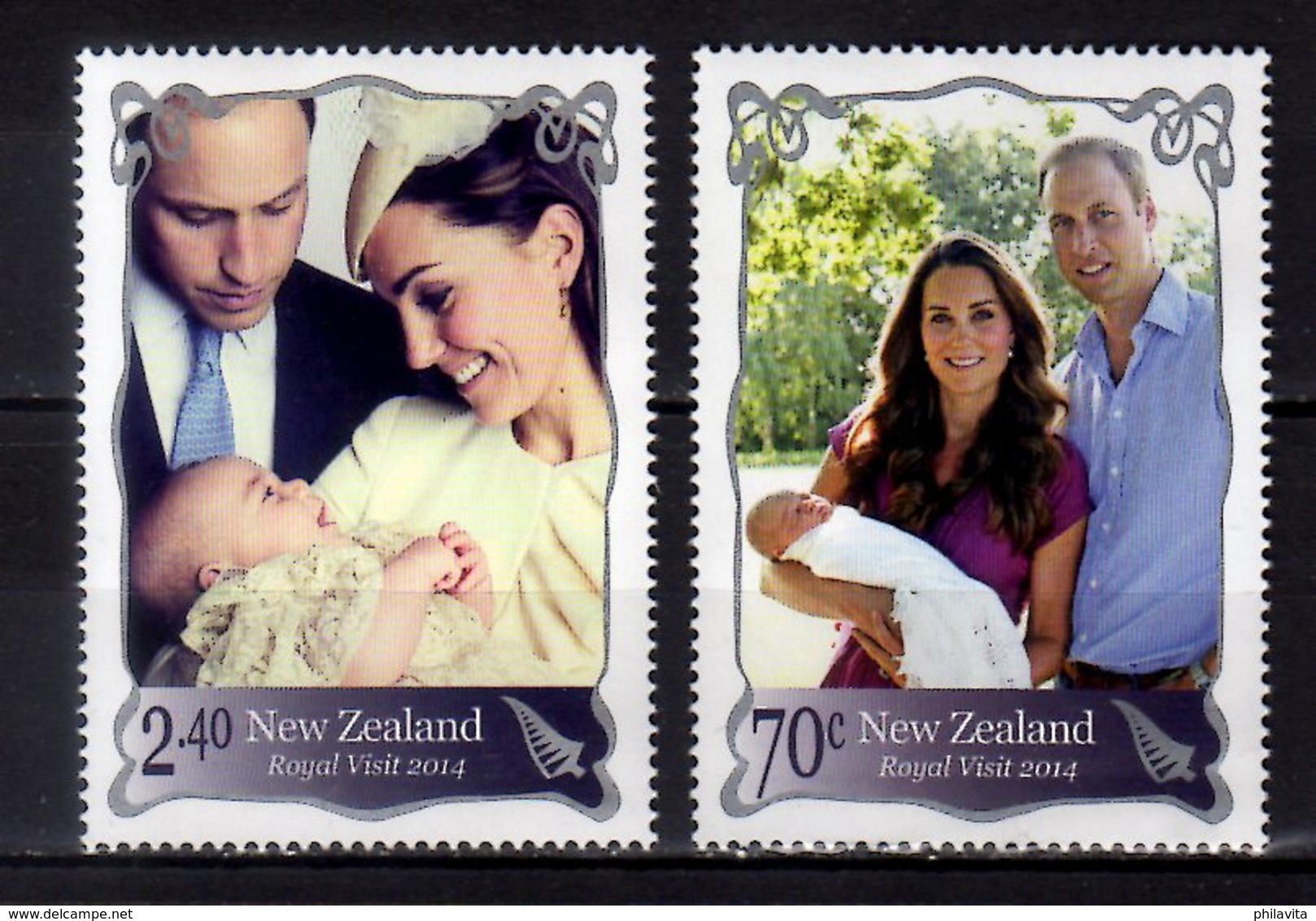 2014 New Zealand - Royal Visit Of HRM Prinz William And Prinzessin Catherine Of Cambridge MNH** MiNr. 3105 - 3106 - Unused Stamps