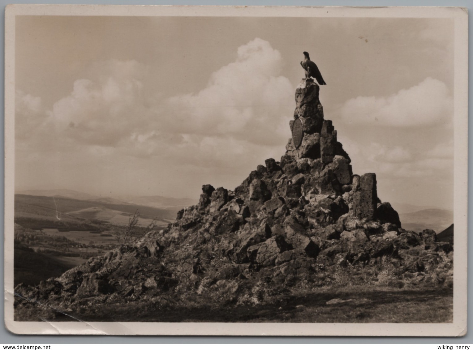 Wasserkuppe - S/w Fliegerdenkmal - Rhoen