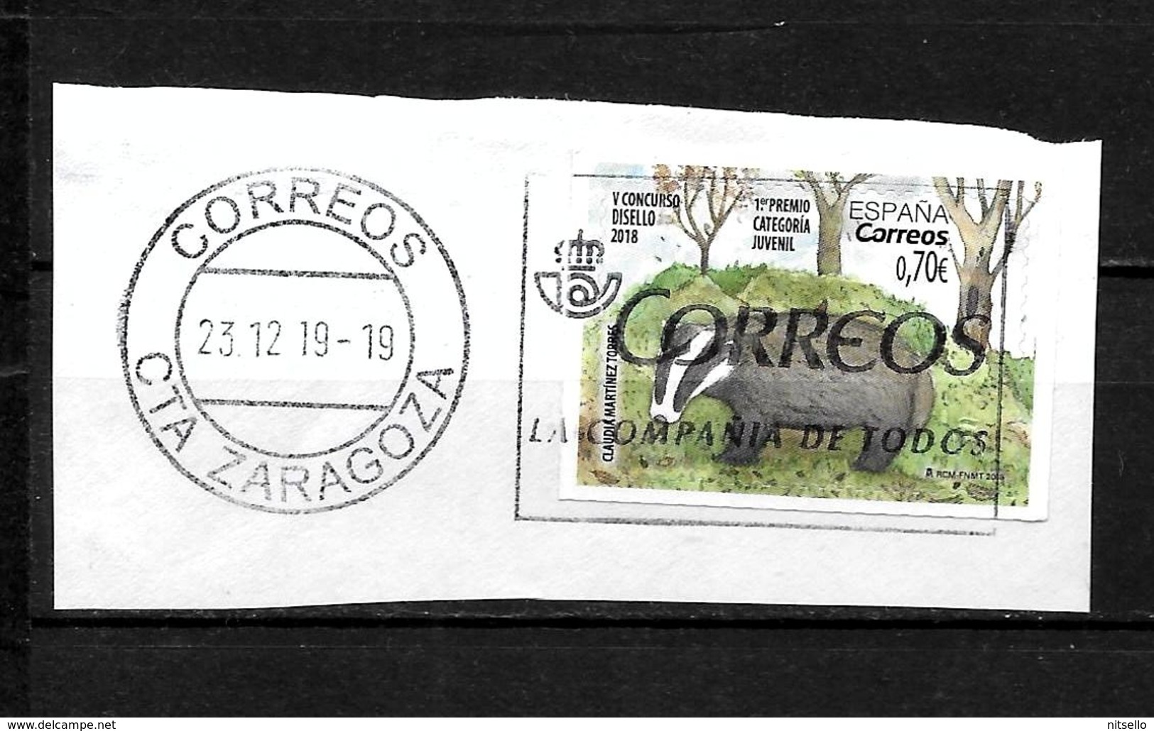 LOTE 2039 ///   ESPAÑA  2018  DISELLO 2018 CON MATASELLO COMPLETO - Used Stamps