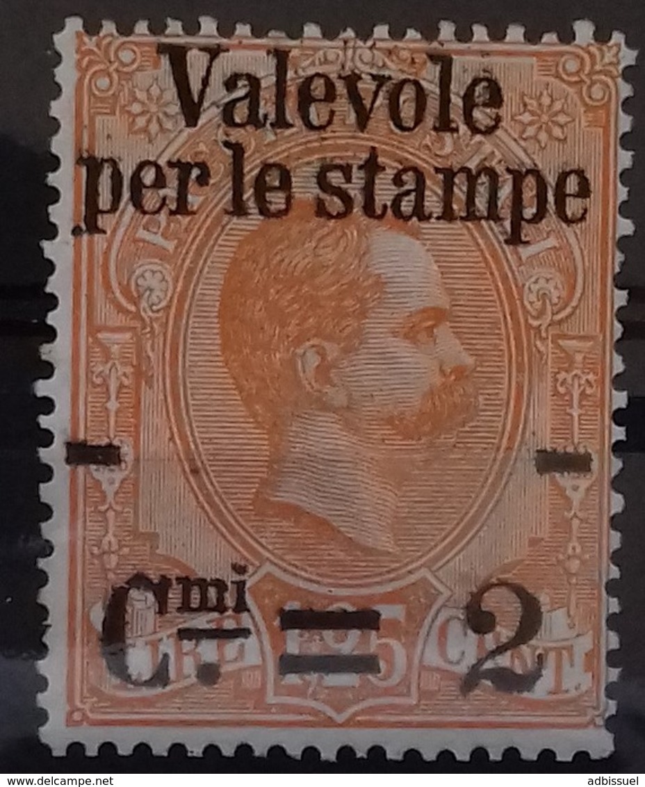 ITALIE ROYAUME N° 50 COTE 55 € NEUFS * MH SURCHARGEES "VALEVOLE PER LE STAMPE" 1890 - Nuevos