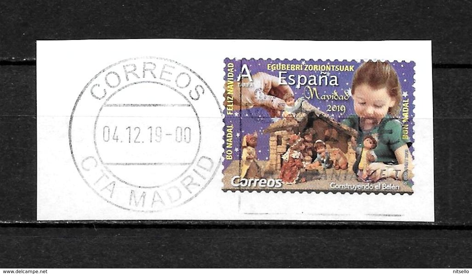 LOTE 2039 ///   ESPAÑA  2019 NAVIDAD 2019  MATASELLO COMPLETO - Used Stamps
