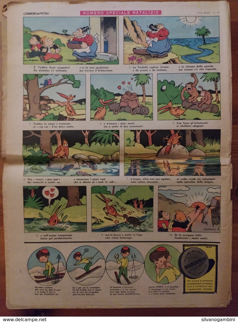 CORRIERE DEI PICCOLI 29 DICEMBRE 1957 NR.52 - Corriere Dei Piccoli