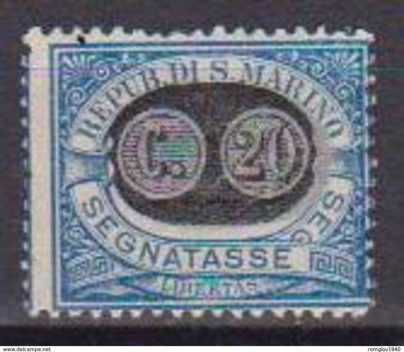 SAN MARINO  1931  SEGNATASSE DEL 1925 SOPRASTAMPATI SASS. 36 MLH VF - Segnatasse