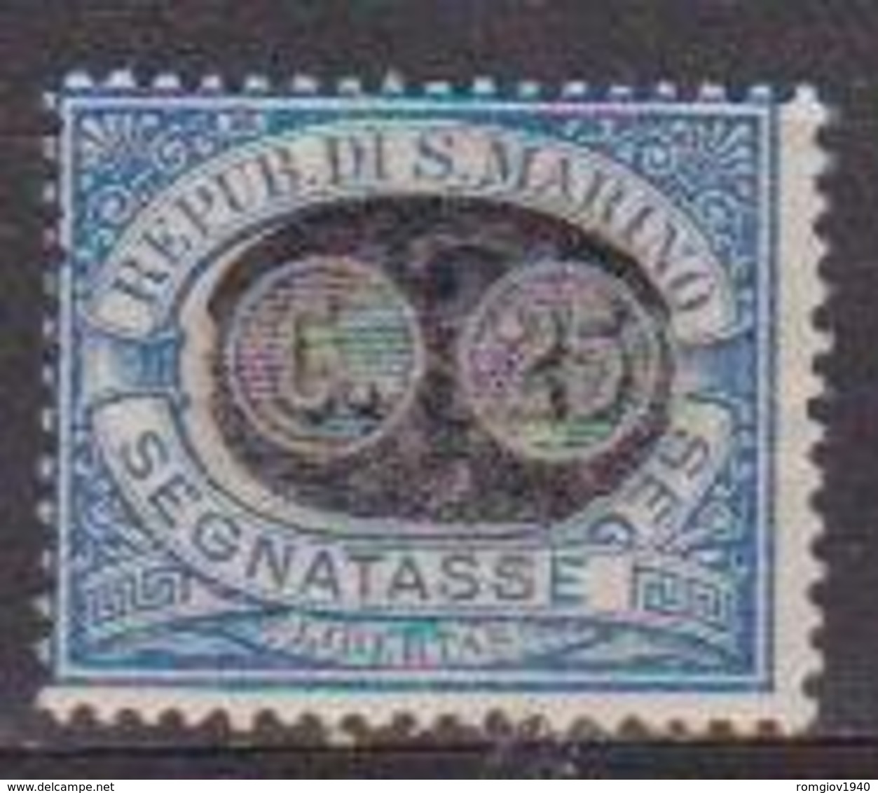 SAN MARINO  1931  SEGNATASSE DEL 1925 SOPRASTAMPATI SASS. 40  MLH VF - Segnatasse