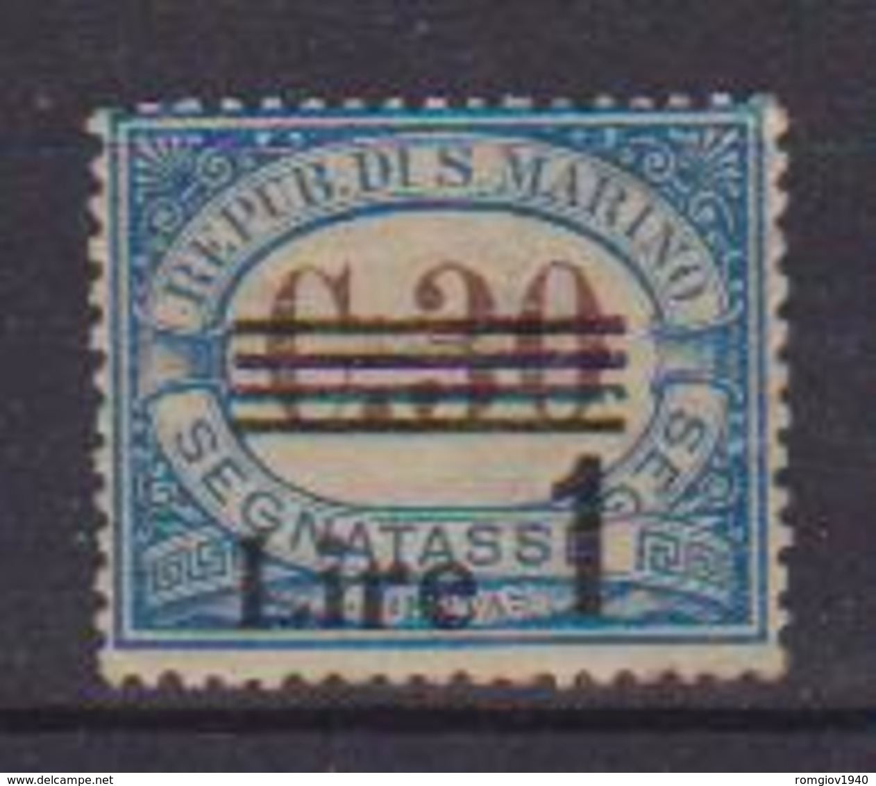 SAN MARINO  1936-39 SEGNATASSE DEL 1925-27  SOPRASTAMPATI SASS. 50 MNH XF - Segnatasse