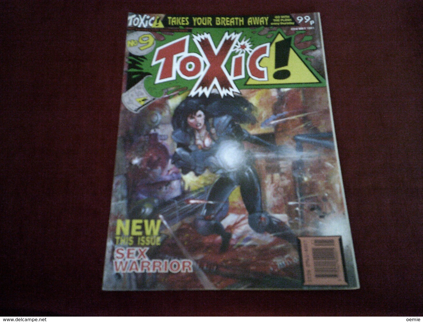 TOXIC  °°   MAY 1991  NEW THIS ISSUE SEX WARRIOR - Science Fiction