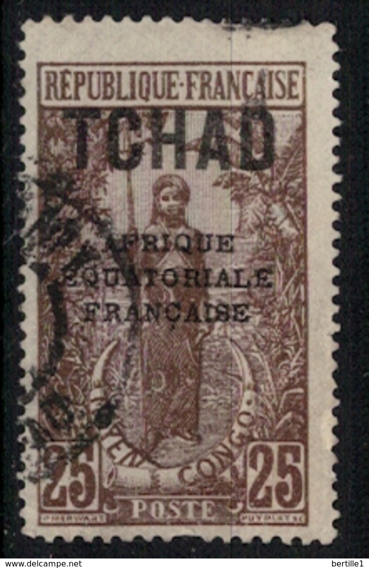 TCHAD      N°  YVERT   :   26     OBLITERE       ( OB 06/14 ) - Used Stamps