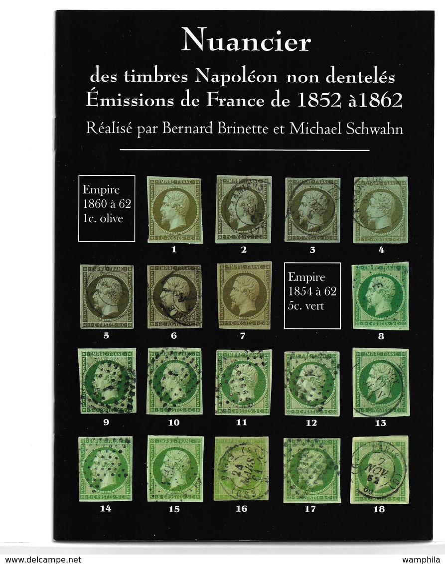 Nuancier De Couleurs Napoléon Non Dentelés N°9/10/11/12/13/14/15/16/17/18 Superbe. - Otros & Sin Clasificación