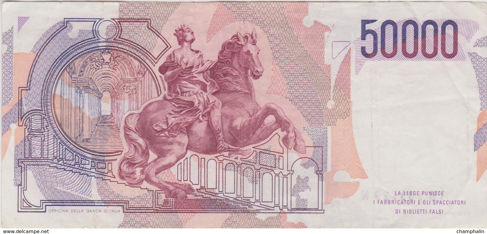 Italie - Billet De 50000 Lire - Gian Lorenzo Bernini - 6 Février 1984 - P113a - 50000 Lire