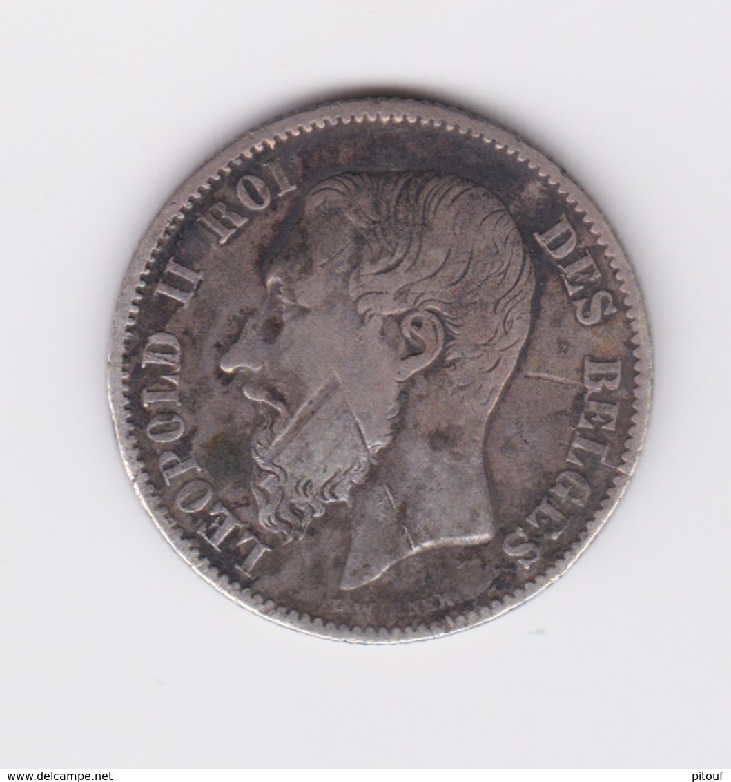 50   Centimes 1866   TTB   Roi Des Belges - 50 Cents