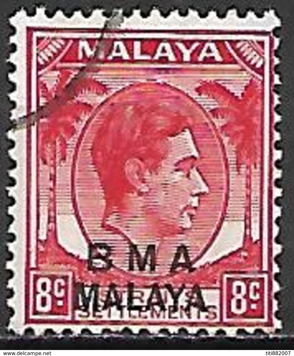 MALAYA    -   BMA  -  British Military Administration  -   8c Oblitéré. - Malaya (British Military Administration)