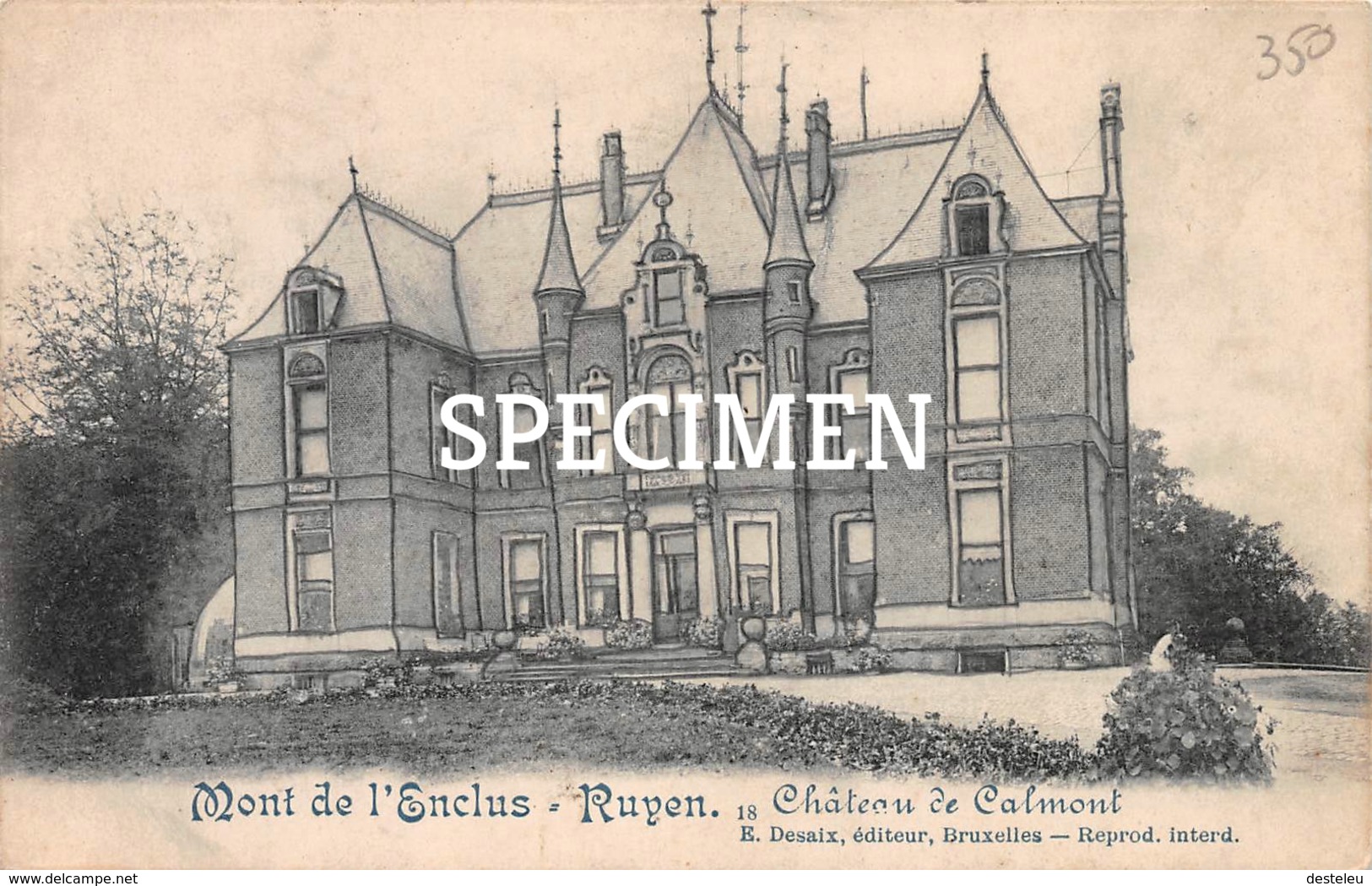 Château De Calmont - Mont De L'Enclus - Ruien - Kluisbergen