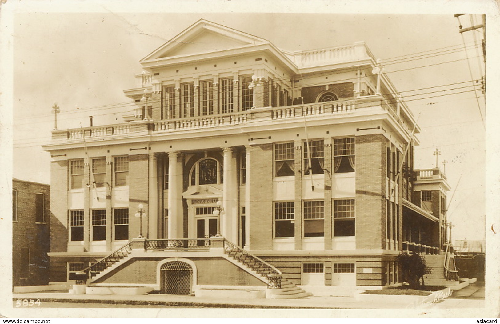 Real Photo Ybor City Tampa  Cuban Ciorcle Theatre - Tampa