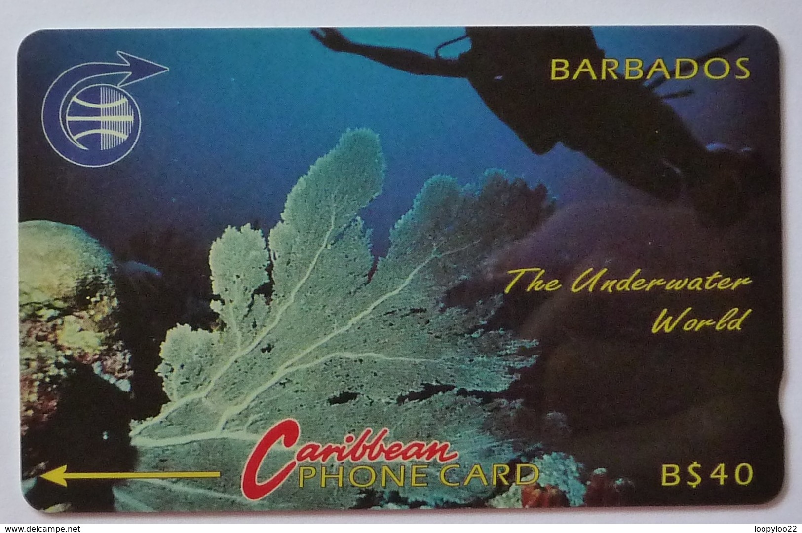 BARBADOS - GPT - Underwater World - BAR-8C - 8CBDC - 1993 - 12000ex - Used - Barbados