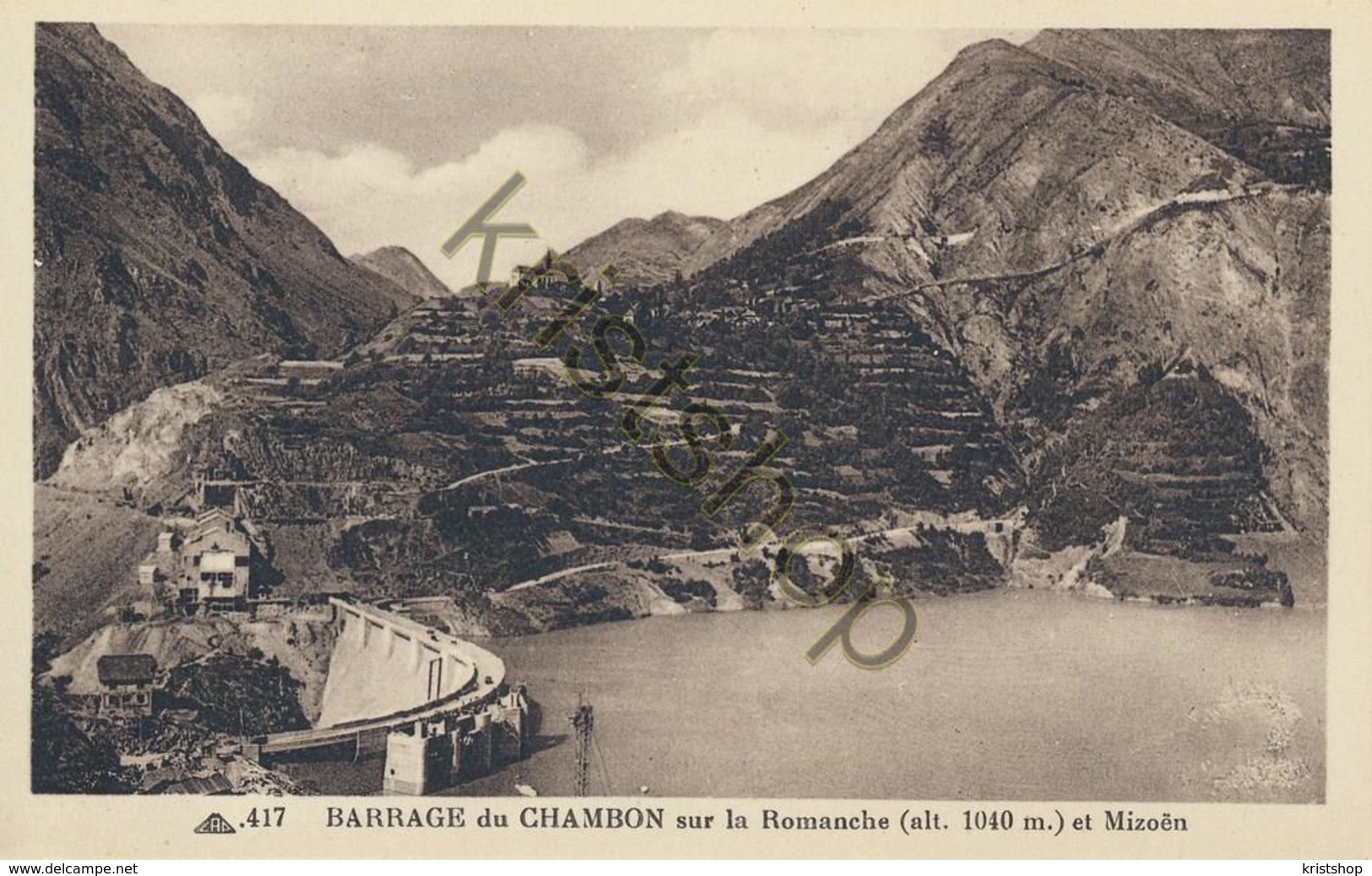 Barrage Du Chambon Sur La Romanche Et Mizoën  [3C-106 - Autres & Non Classés