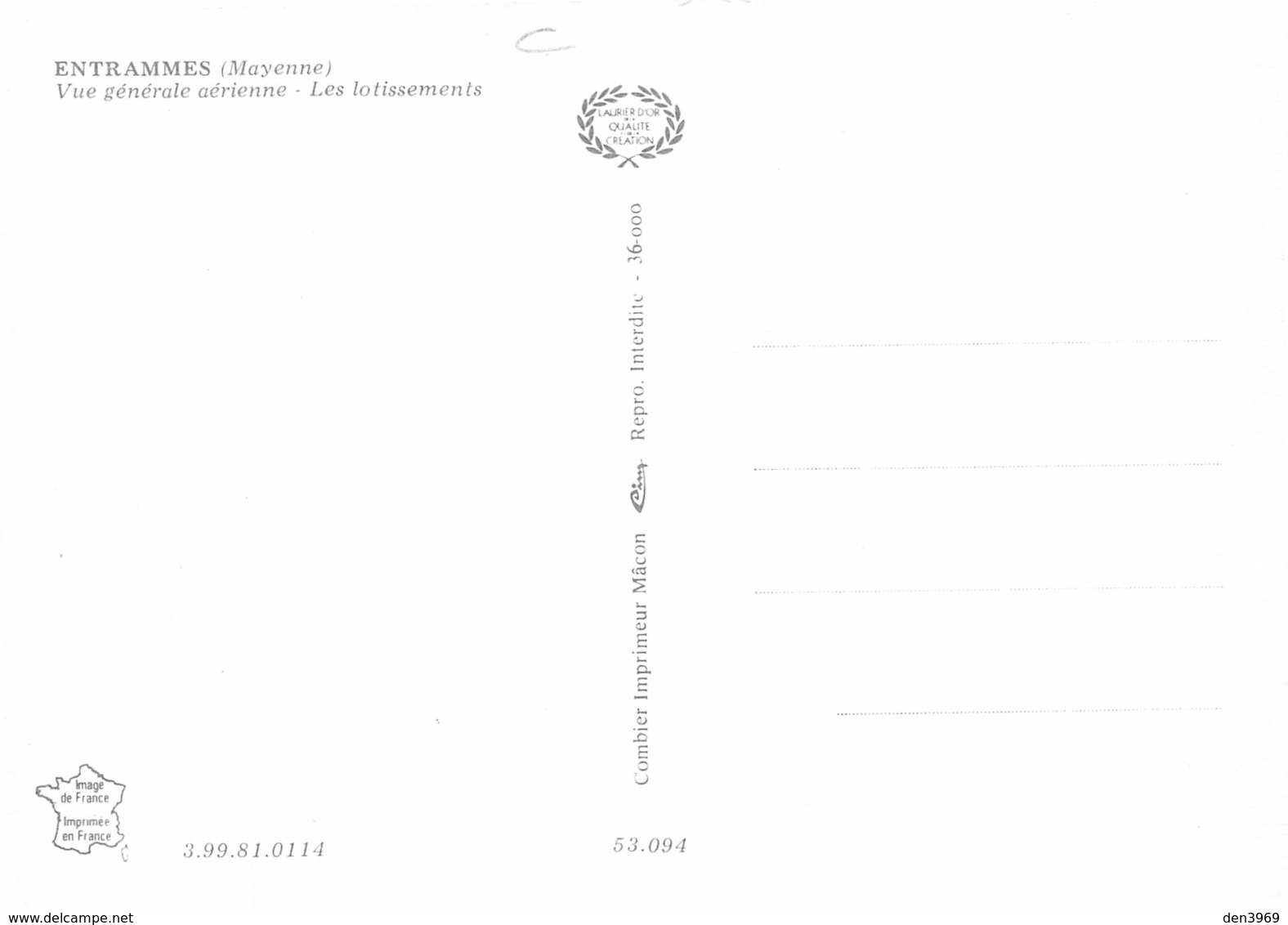 ENTRAMMES - Vue Générale Aérienne - Les Lotissements - Entrammes