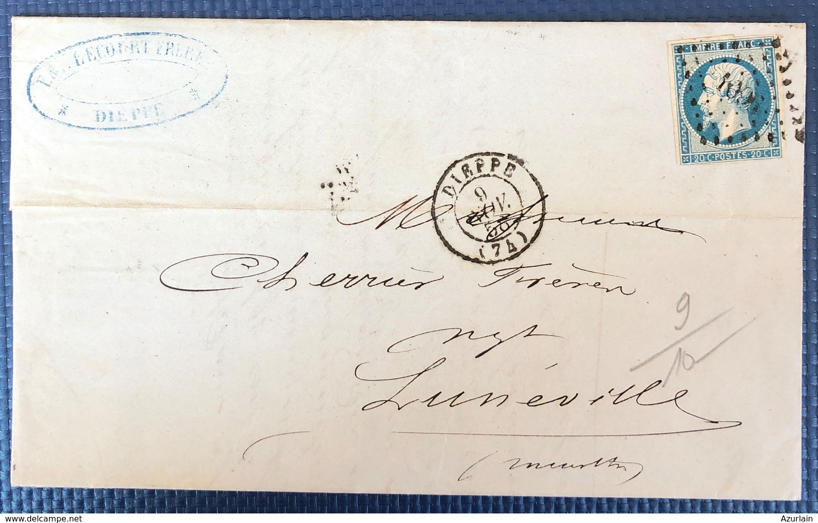 1839 1900 lot de 32 lettres DIEPPE Seine Inferieur