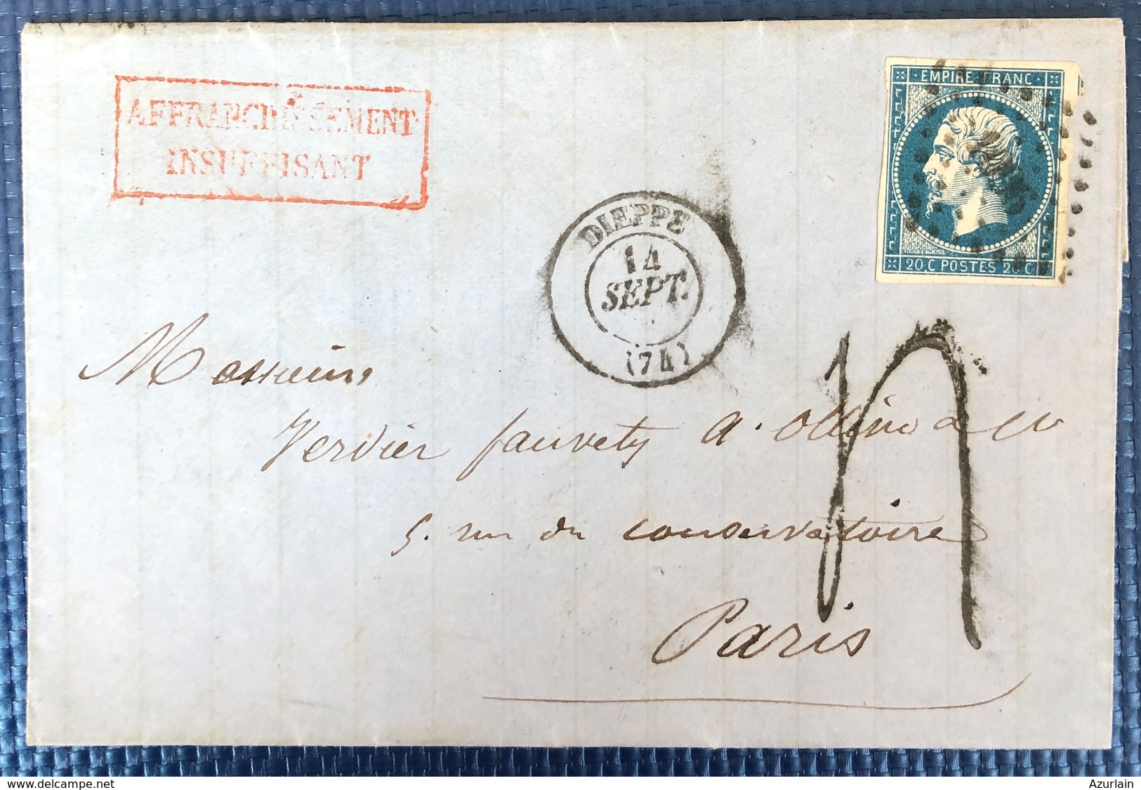 1839 1900 lot de 32 lettres DIEPPE Seine Inferieur
