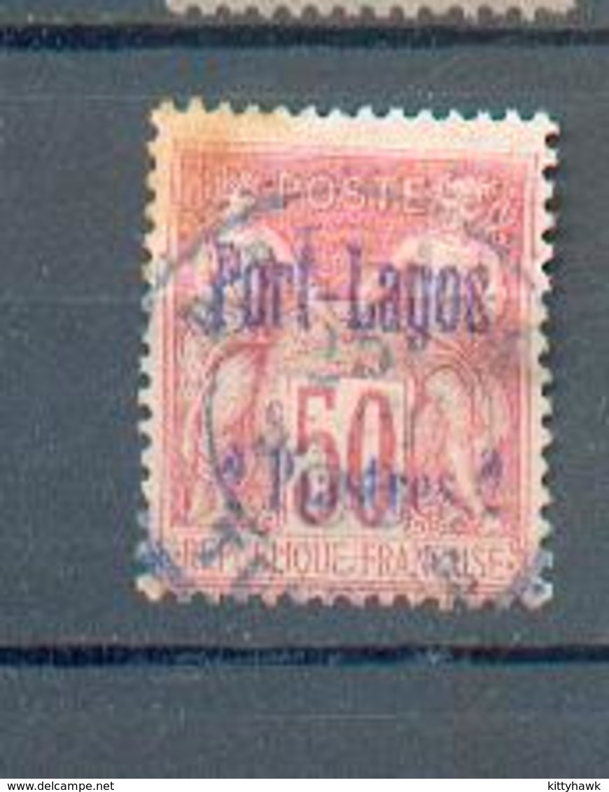 Port Lagos 10 - YT 5 ° Obli - Une Tache Rousse R/V Coin Haut Gauche - Used Stamps