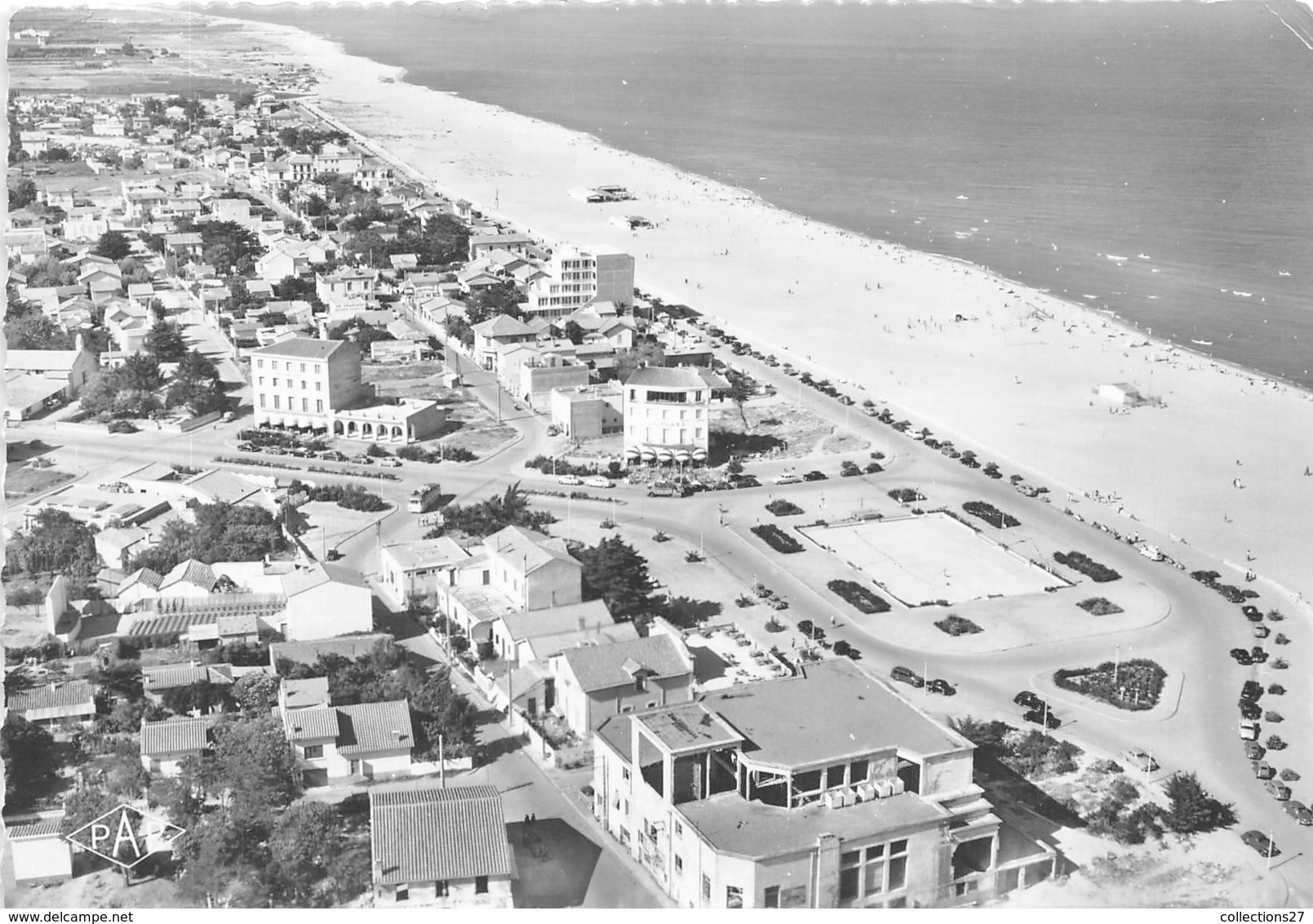 66-CANET-PLAGE- VUE AERIENNE LE ROND-POINT - Canet Plage