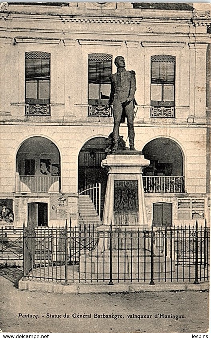 64 - PONTACQ --  Statue Du Générale Barbanègre - Pontacq