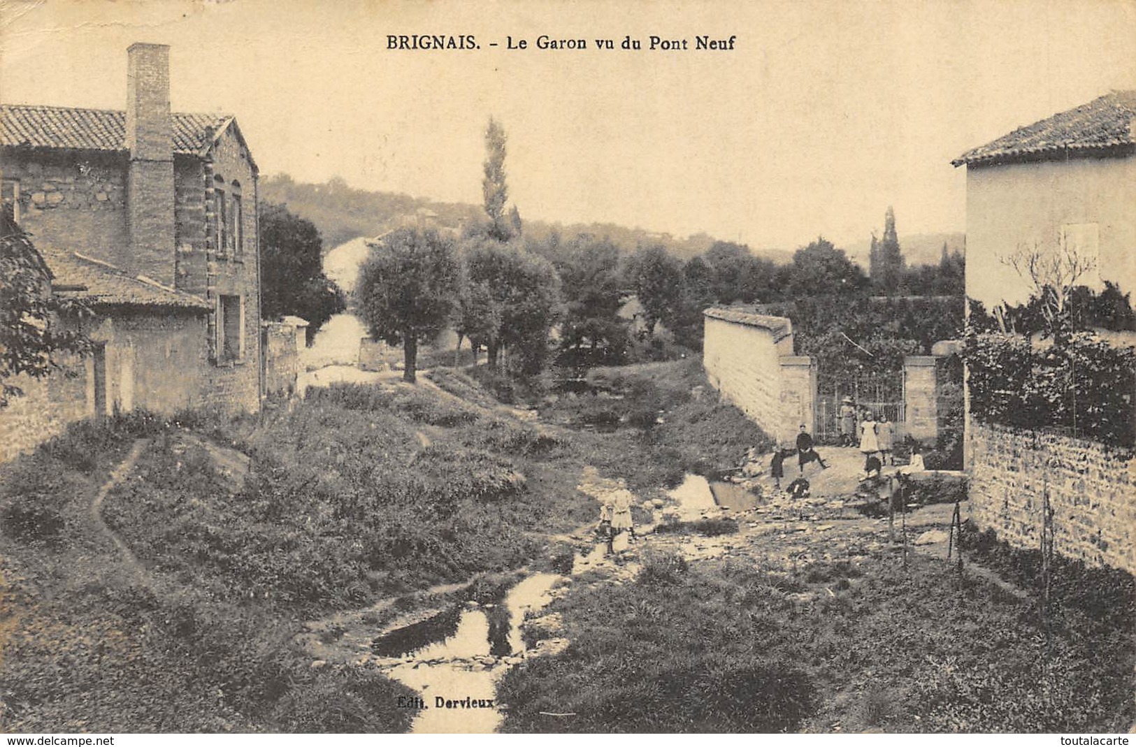 CPA 69 BRIGNAIS LE GARON VU DU PONT NEUF - Brignais