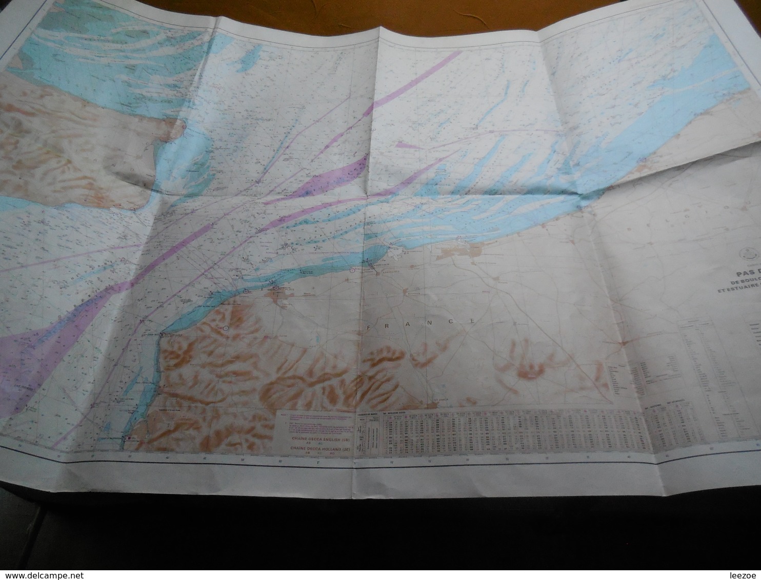 carte internanionale maritime de la côte ouest france, de l'île vierge à penmarc'h et de boulogne à zeebrugge