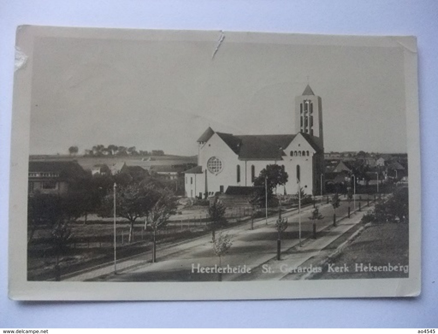 N94 Ansichtkaart Heerlerheide - St. Gerarduskerk Heksenberg - 1952 - Heerlen