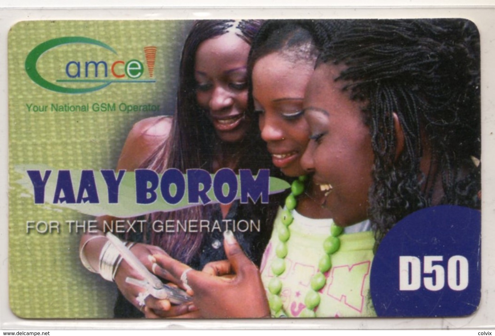 GAMBIE RECHARGE GSM GAMCEL D50 YAAY BOROM - Gambia