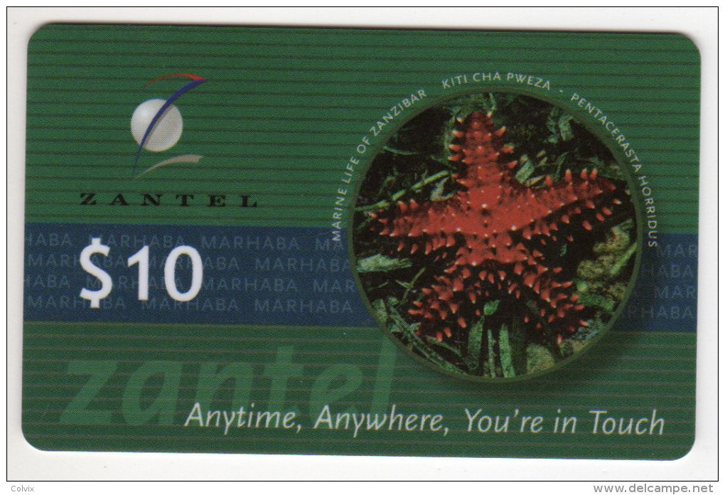 TANZANIE ZANZIBAR RECHARGE ZANTEL 10$ Année 2001 - Tanzania