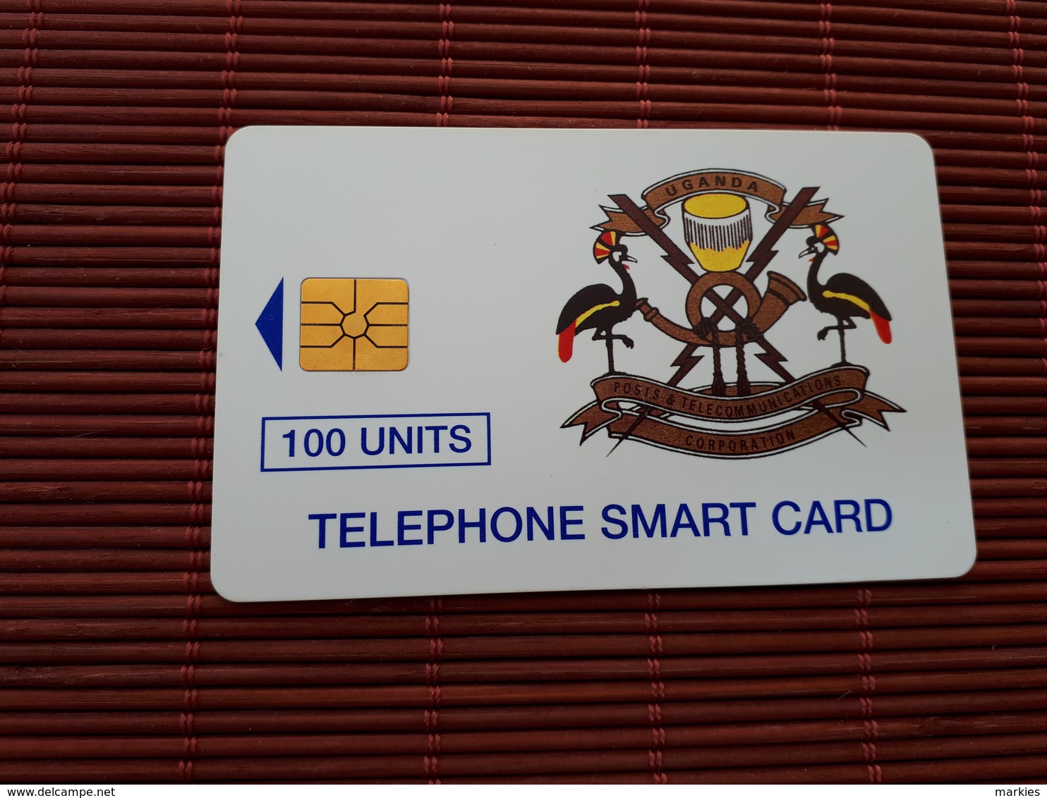 Phonecard Oeganda 100 Units Used Only 20.000 EX MAde Rare - Oeganda