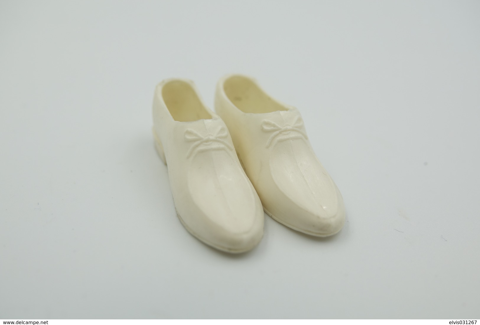 Barbie Accesoires '50-'60 - KEN WHITE DRESS SHOES - Original Vintage Barbie - Ken - Ricky - Skipper - Barbie