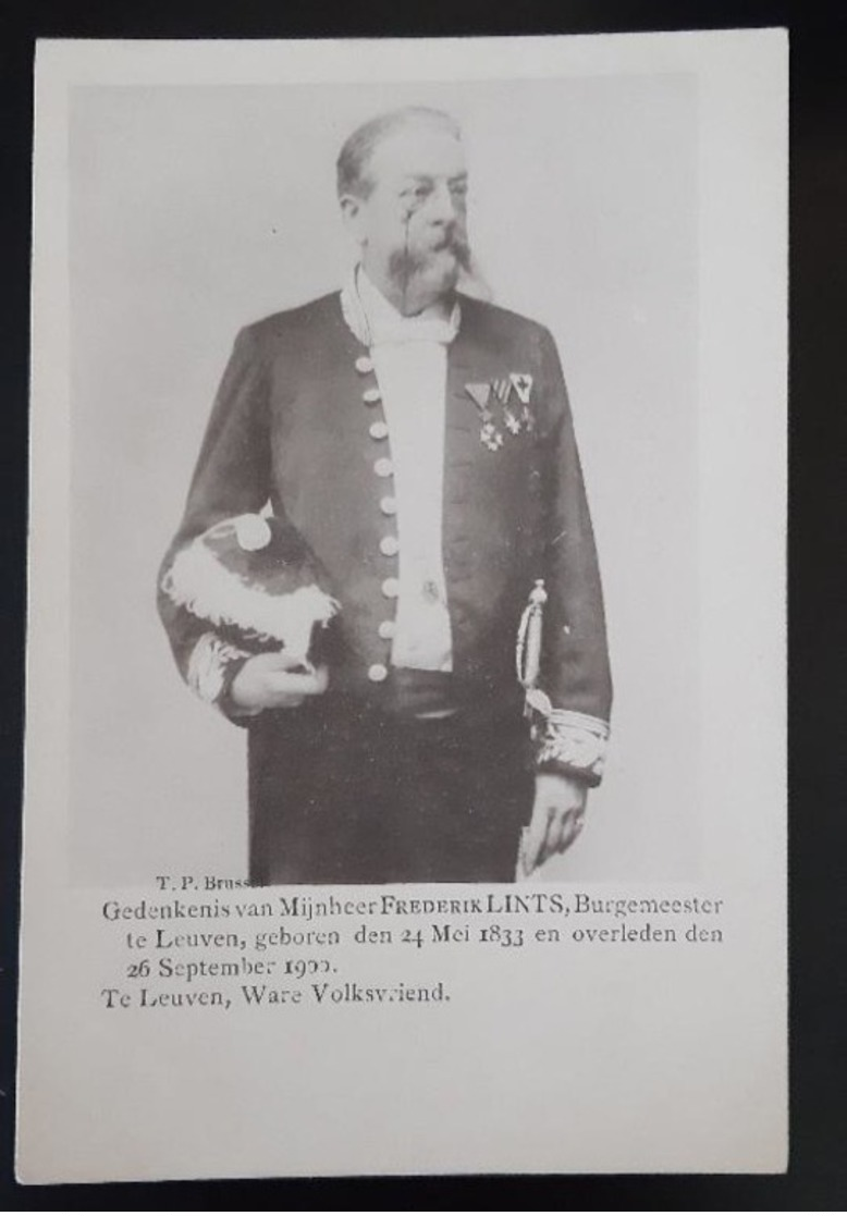 Frederik LINTS Burgemeester Te Leuven - Personnages