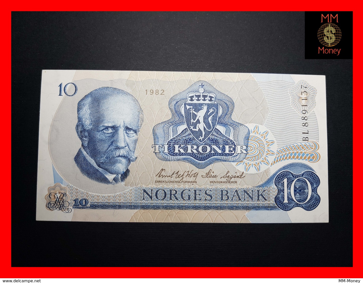 NORWAY 10 Kroner 1982  P. 36 C  AUNC - Norway