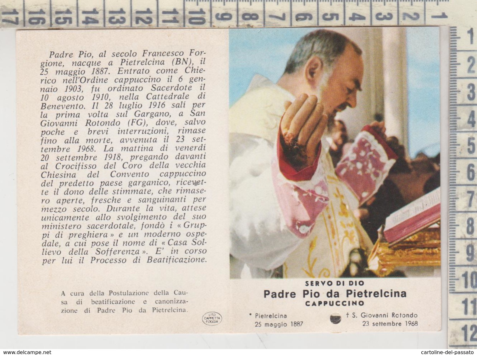 SANTINO RELIQUIA Padre Pio 2002 vintage 