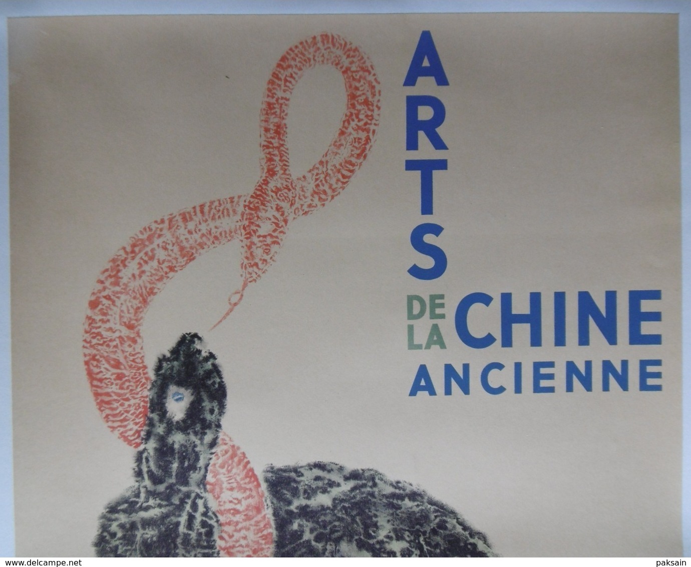 Arts De La Chine Ancienne Affiche Originale 1937 Paris A L'Orangerie Des Tuileries China Chinese Poster - Manifesti