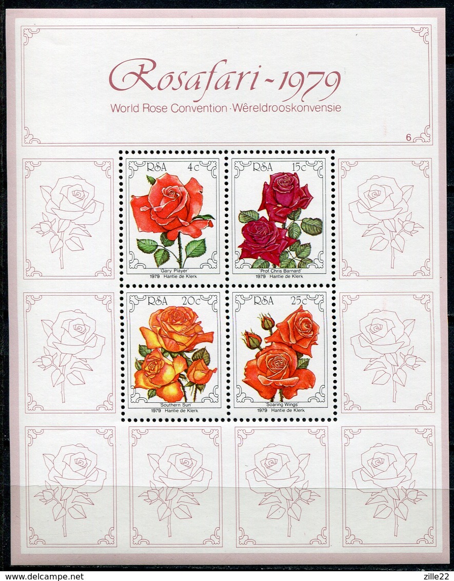 Südafrika Mi# Block 8 Postfrisch/MNH - Flora Roses - Hojas Bloque