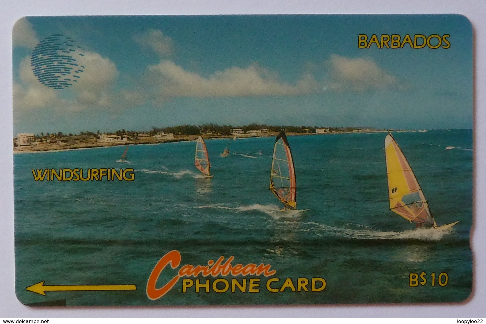 BARBADOS - GPT - Windsurfing - BAR-14D- 14CBDD - 1994 - 40,000 - Used - Barbades