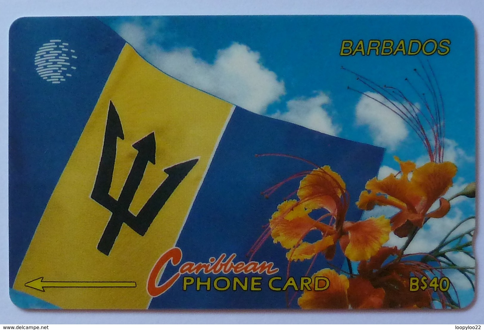 BARBADOS - GPT - Barbados Flag - BAR-15C - 15CBDC - 1995 - 29,900 - Used - Barbados (Barbuda)