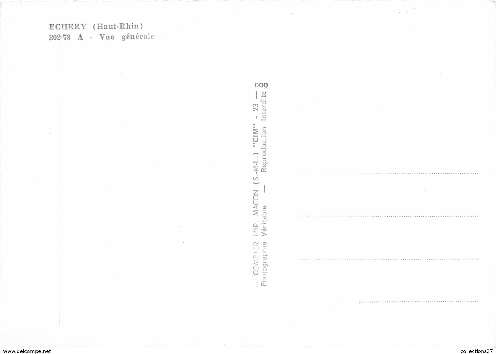 68-ECHERY- VUE GENERALE - Other & Unclassified